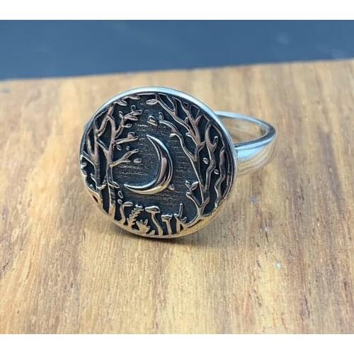 BOCAI New Real pure S925 silver fashion jewelry simple letters queen style Woman rings Valentines Day gifts