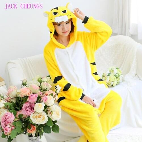 Kigurumi Cartoon animal costume Tiger onesies Pajamas adult Pyjamas Unisex pijamas ,sleepwear,party clothes