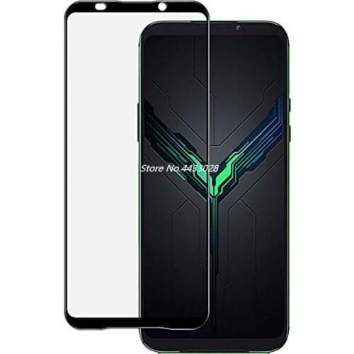 5D 9H Full Glue Cover Black Tempered Glass For Xiaomi Black Shark 1 2 Pro Screen Protector For Black Shark Helo 2 Pro Film Glass