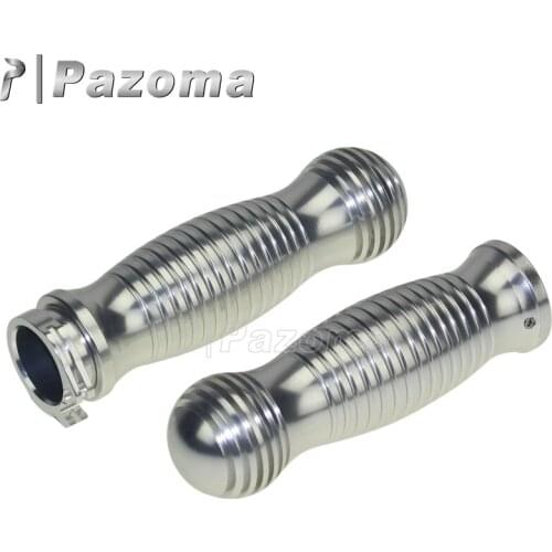 Old School Motorcycle Solid Rough Crafts 1" 25mm Hand Grips Aluminum Handlebar Grips For Chopper Cruiser Dyna Softail Touring