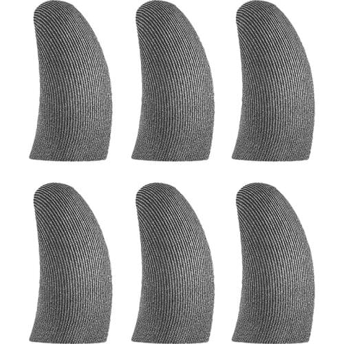 Finger Sleeves For Gaming Mobile Game Contact Screen Finger Cot Smooth Thin Anti-Sweat For Mobile Games(6 Pcs)