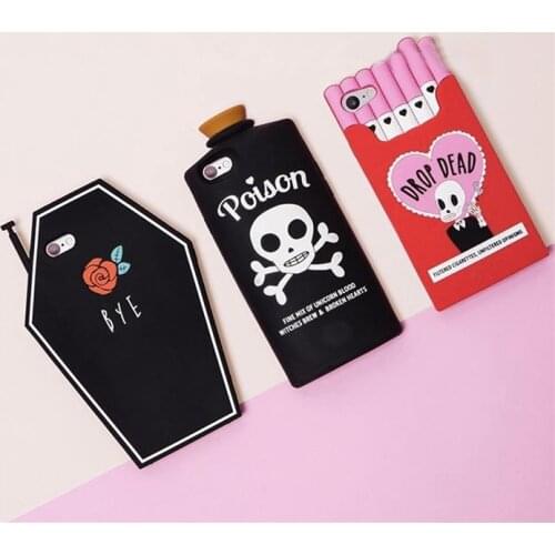 Dead Box Bye Coffin Fire Chill Pill Silicone Case Cover For iPhone 11 Pro Max 12 Mini X XS XR 6 6S 7 8 Plus SE