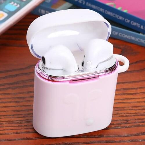 Silicone Anti-fall Protective Cover for i7S TWS Protector Earphones Dustproof Case Cover for i7S TWS Case Earbuds Box