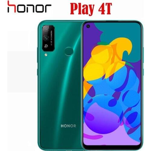 New Original Official Honor Play 4T Cell Phone Kirin 710A 6G RAM 128G ROM 6.39inch 48MP Fingerprint Face ID 4000mah Android 10