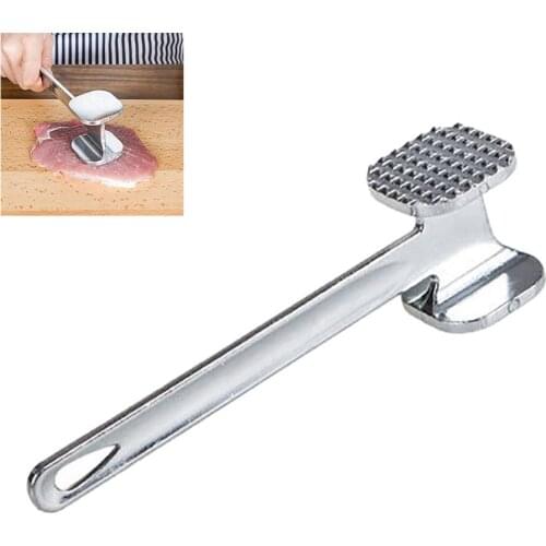 Aluminum Alloy Loose Tenderizers Meat Hammer Long Handle Knock-Sided Meat Tenderer Tool For Steak Pork Kitchen Accessories