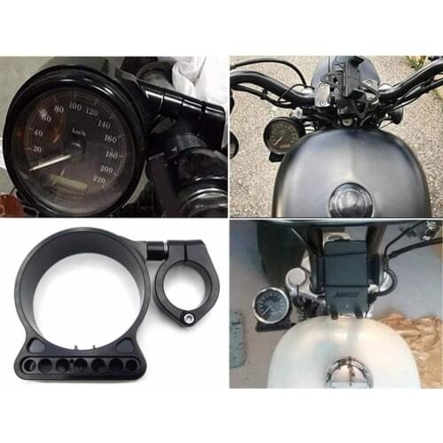 Aftermarket Free Shipping Motorcycel Parts 39mm/16" Side Mount Speedo Relocation Bracket For Harley Sportster XL 883 1200 BLACK