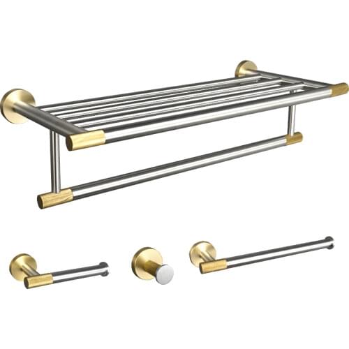 Bathroom Chrome Polished Bathrobe Hook Tissue Paper Holder Soap Basket Toilet Brush Holder Towel Ring Accessories Hardware Set