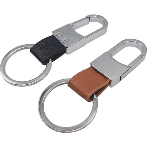 Car Keychain1 Pcs Men and Women Keychain PU Leather Hand Woven Rope Key Ring DIY Bag Pendant Decoration