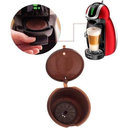 1Pcs Reusable Coffee Capsules Cup Spoon Brush Set Compatible Dolce Gusto Machines Hot Kitchen,Dining & Bar Coffee Filters