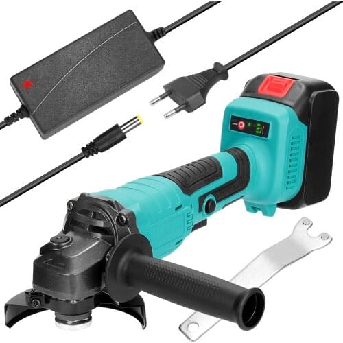 125mm Electric 18V Angle Grinder Machine 11000rpm Grinding Polishing Power Tool for Wood Iron Cutting Woodworking Grinder Tool