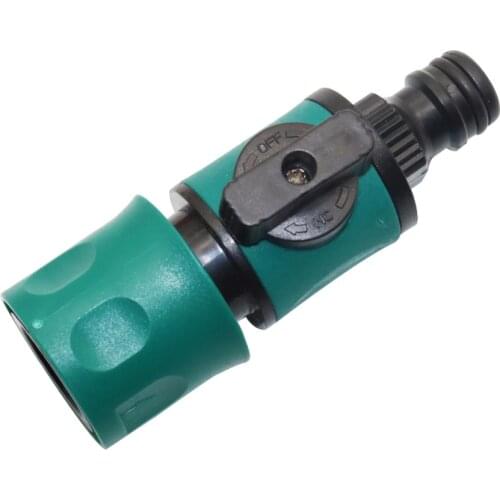 2 PCs tube 1/4 inch garden pipe connector Car water pipe fittings garden hose tap Universal valve switch