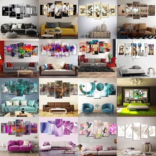 5 Pieces Canvas Painting Home Decoration For Living Room Hotel Corridor Restaurant High-End Club Abstract Art Poster Wall Art