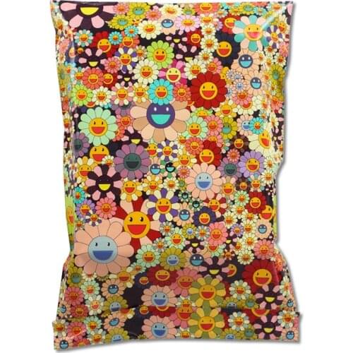 50Pcs Popular Courier Bag Small Flower Plastic Envelopes Self Adhesive Seal Shipping Bag Waterproof Mailing Bags Packaging Bag