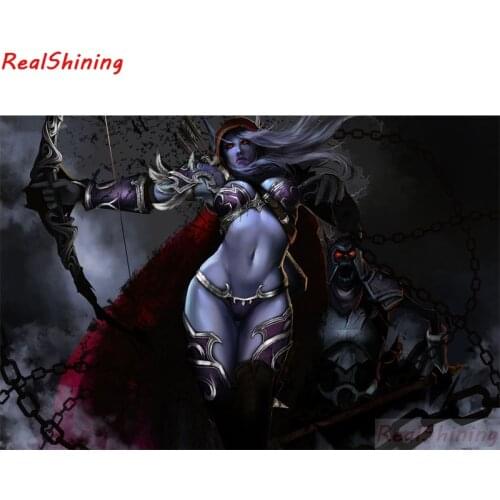 5D Diy Diamond Painting full Square Diamond Cross Stitch Diamond Embroidery WOW characters for room Decor H2208