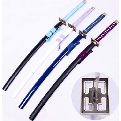 Free Shipping Bleach Anime Cosplay Sword Katana Byakuya Kuchiki Light Blue Senbonzakura Cosplay Props Decorative Supply