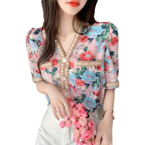 Cheap wholesale 2021 spring summer autumn new fashion casual ladies work women Blouse woman overshirt female OL Py1438