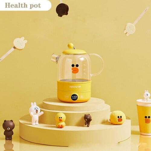 Electric Health Preserving Pot Cute Household Heating Kettle 800W 800ml Flower Tea Maker British Imported Thermostat Mini Teapot