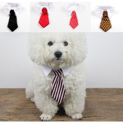 1Pc Pet Dog Cat Striped Bow Tie Animal Bowtie Collar Pets Adjustable Neck Tie Dogs Necktie For Party Wedding Christmas Gift