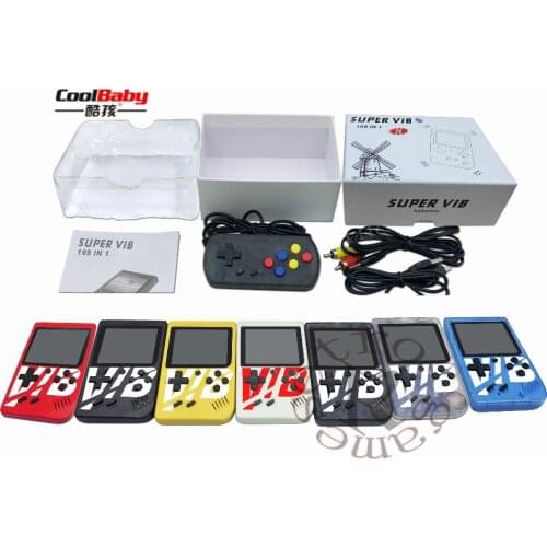 Coolbaby VIB handheld game player Vibrating handheld game console built in 169 games support TV output