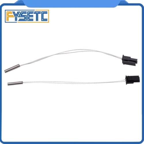 2pcs PT100 Temperature Sensor Cable Up To 400 Degree Molex Connector For V6 Chimera Lite6 Hotend 3D Printer
