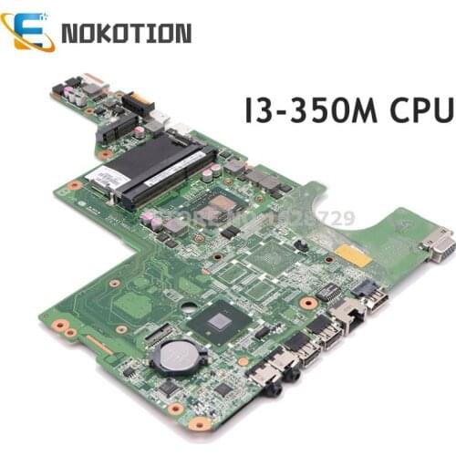 NOKOTION 634648-001 DAAX1JMB8C0 Main board For HP compaq G62 CQ62 Laptop motherboard I3-350M CPU DDR3 HM55 WORKS