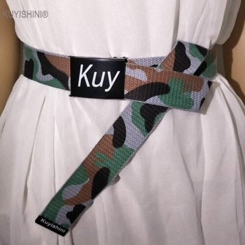 New Unisex Plain Webbing Mens Boys Waist Belt Waistband Casual Canvas Belt Camo Camouflage Graffiti Belts Students Gifts