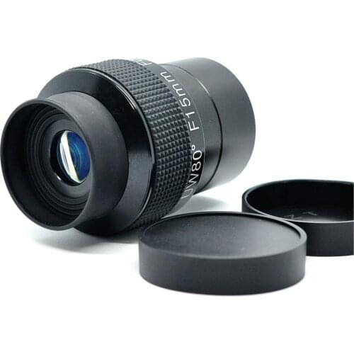 Agnicy Astronomical Telescope Accessories 2 Inches UW80 Degree F15mm Ultra Wide Angle Eyepiece