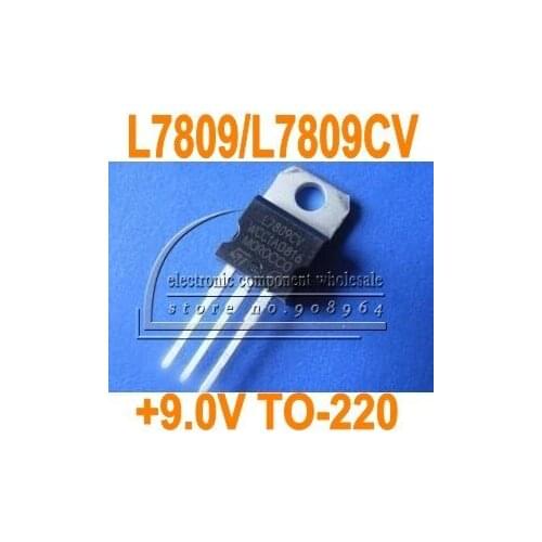 Wholesale 30pcs/lot L7809CV L7809 9V 1.5A Three-terminal Voltage Regulator TO-220