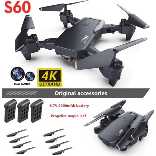 S60 Drone Original Accessories Parts 3.7v 2000mAh Lithium Battery Propeller Blades spare parts For S60 Drone Battery