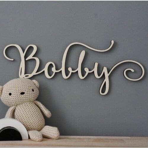 Personalized Kids Name Wood Signs Wall Decor wooden letters Hanging Wall custom Name Letters Baby Name Sign home decoration