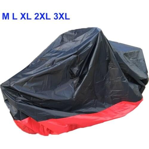L-3XL Size Red Silver Motorcycle Cover Polyester Waterproof Protector Sun Protection Rainproof Motorbike Clothing Moto Accessory