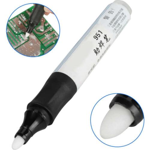 951 Soldering Rosin Flux Pen Low-Solids Non-clean Solder 13cm DIY Solder Power Welding Pen for Solar Cell Panel