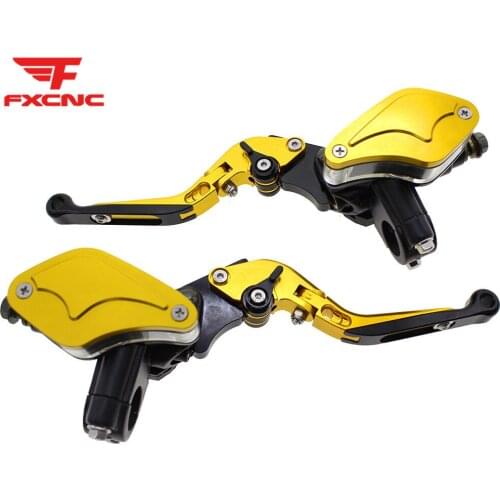 Fold Extend Motorcycle Master Cylinder Reservoir Hydraulic Brake Clutch Levers Universal For Yamaha Honda Ducati Kawasaki Suzuki