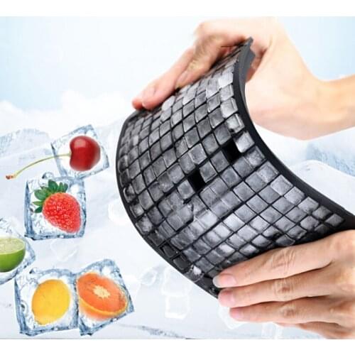 160 Cavity Silicone Ice Cube Tray Mini Food Grade Ice Cubes Mold Creative Square Ice Tray Molds Maker Kitchen Accessories