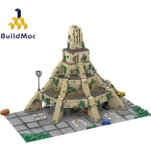 BuildMoc City Buildings Star Movie Castle Rebel Base Temple Architecture Building Blocks MOC City Bricks Toys For Children Gift