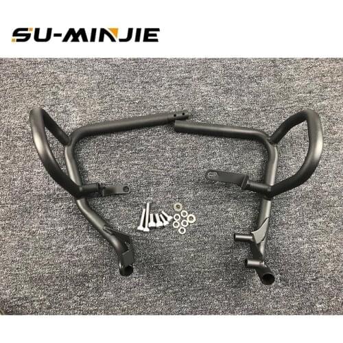 SU-MINJIE for BMW F800GS F700GS F650GS Engine Bumper Shield Road Frame Cover 2014 2015 2016 2017 Black - Silver