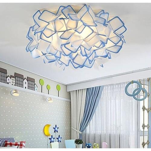 LED Chandelier Nordic Postmodern Bedroom Living Room Dining Room Chandelier Ceiling Household Flower-Shaped Deco Hanging Lights