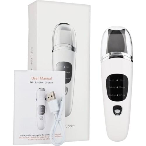 Ultrasonic Skin Scrubber Cleaner Ion Acne Blackhead Remover Peeling Shovel Beauty Face Massager SkinCare Tool