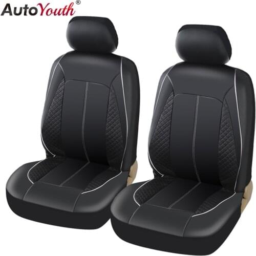 AUTOYOUTH Auto Universal Front Car Seat Covers Car Seat Protector Leatherette for vwgolf for PEUGEOT206 for PEUGEOT308 for ford