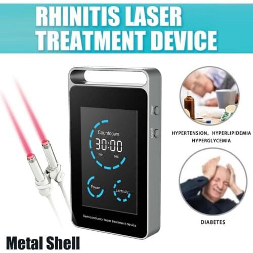LLLT Cold 650nm Laser Therapy Device Medical Phototherapy Electric Portable 650nm Laser Allergic Rhinitis Red Light Treatment