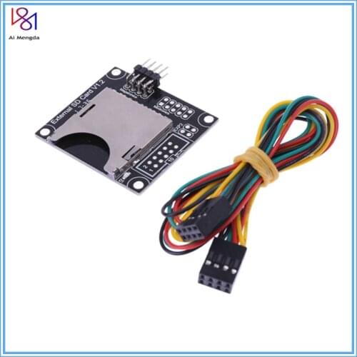 3D Printer External SD Card Slot Module Independent External Module with Connecting Cable Line 3D Printer Parts Accessories