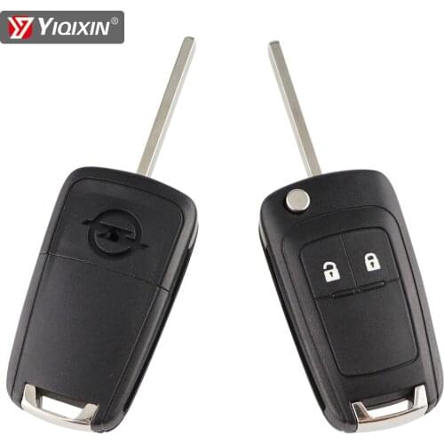 YIQIXIN 2 Button Fit For Buick OPEL VAUXHALL Zafira Astra Insignia Holden Remote Car Key Shell Fob Cover Case Flip HU100 Blade