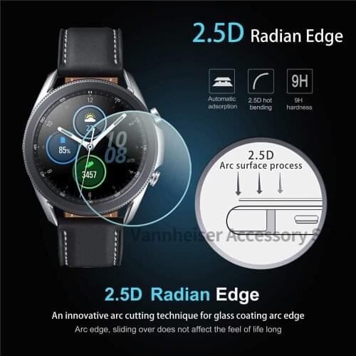 9H Premium Tempered Glass For Samsung Galaxy Watch 3 41MM & 45MM Anti-scratch Screen Protector Film Smartwatch Accessories