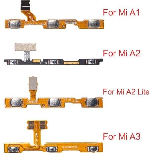 10pcs/lot Replacement Parts For Xiaomi Mi A1 A2 Lite A3 Volume Button Power Switch On Off Button Flex Cable