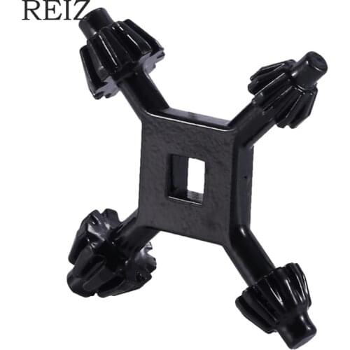 REIZ Drills Chuck Key 4 Way Drill Press Chuck Dey 3/8" 1/2" Chucks Universal Combination Hand Tool Accessories 4 in 1 Fit Drill