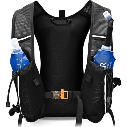 Hydration Running Vest Backpack 12L Ultra Trail Running Vest Pack Marathon Running Rucksack Bag 500ml Soft Flask