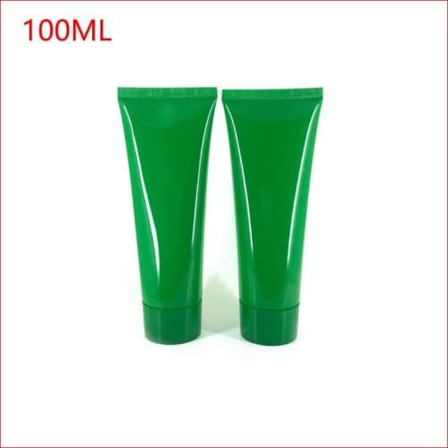 100g Green Empty Refillable Bottles Cosmetic Soft Tube Hand Cream Emulsion Toothpaste Packing Cleanser dispensing Spot