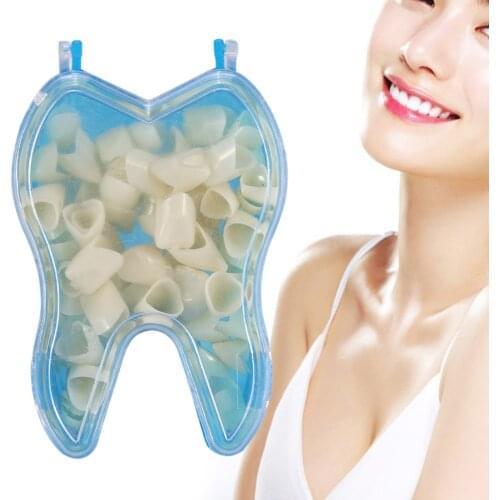 50 Pcs Dental Teeth Temporary Realistic Oral Care Resin Crown Prevent Pulp From Being Irritated After Porcelain Teeth Gold Teeth