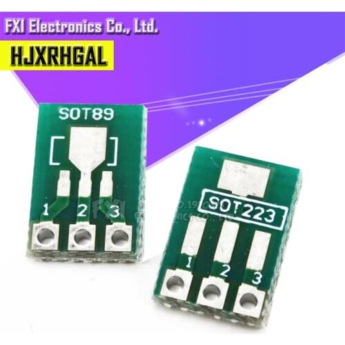 20pcs SOT89 SOT223 to DIP Transfer Board DIP Pin Board Pitch Adapter keysets igmopnrq