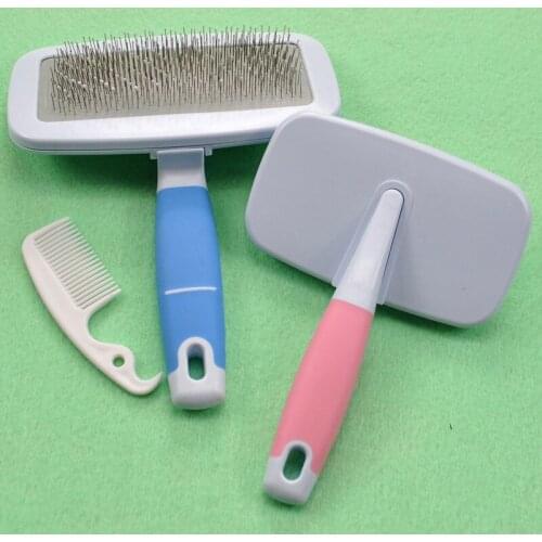 2021 Pet Dog Hair Removal Combs Cats Fur Cleaning Original Brush Grooming Large Size Combs Tool Stainless Non-slip Pet Supplies